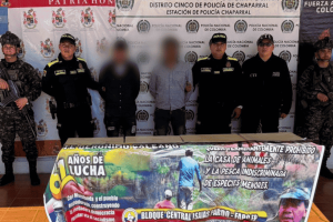 Operativo en zona rural permitió la captura de dos señalados integrantes de redes criminales en Tolima