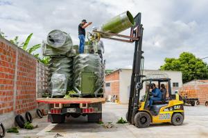Entregan nueva infraestructura de secado a familias caficultoras de Tello, Huila