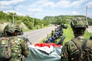 Integrantes de la Novena Brigada