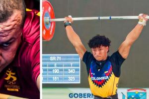 Billarista Henry Diaz y pesista Sebastian Olivares del Tolima