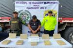 Marihuana que iba para el continente Europeo fue incautada en el norte del Huila.