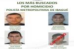 La policía de Ibagué dio a conocer el volante de los más buscados por homicidio