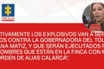 Fiscalía investiga plan criminal contra la gobernadora del Tolima Fiscalía investiga plan criminal contra la gobernadora del Tolima
